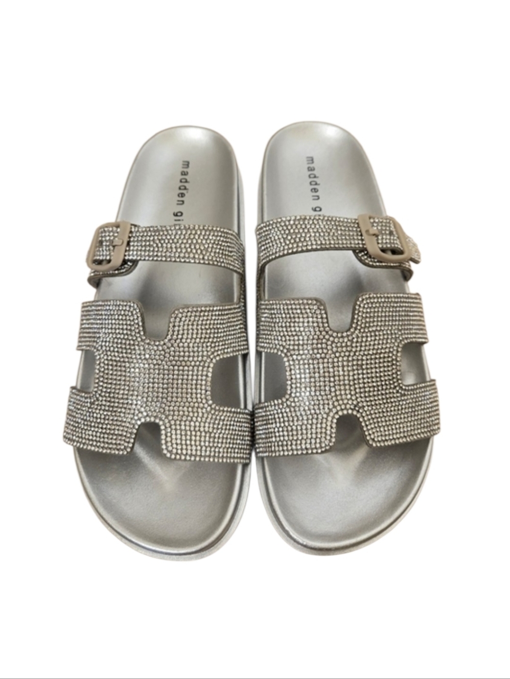 Madden Girl Darliing Rhinestone Slides, New, NO BOX - Picture 2 of 6